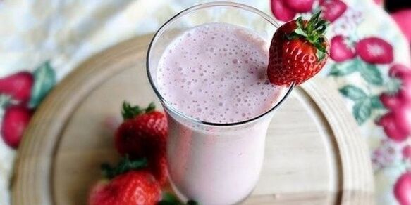 Strawberry Milkshake fir Dukan Diät