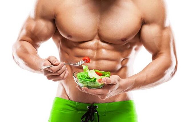 Bodybuilder verléieren Gewiicht wärend d'Muskelmasse behalen mat enger Low-Carb Diät